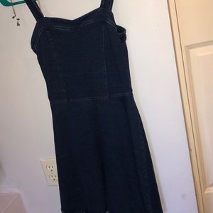 ABERCROMBIE KIDS DRESS SWEATHEART NECKLINE DENIM